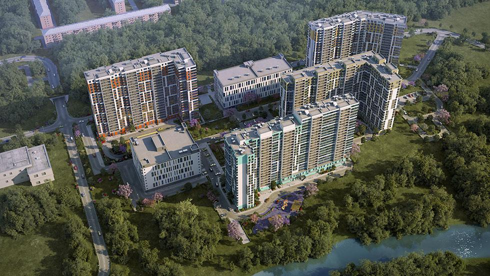 房地产在 Okhta Khaus — look at the real estate search engine GEOLN.COM. 照片 1