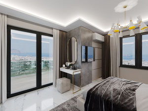 公寓 1 卧室 52 平方米，位于土耳其阿拉尼亚 — 来自开发商和业主的房地产搜索引擎 GEOLN.COM. 照片 46