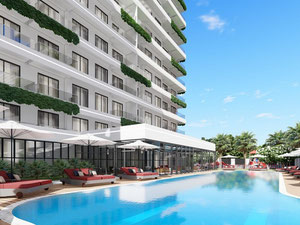 公寓 55 平方米，位于土耳其阿拉尼亚 — 来自开发商和业主的房地产搜索引擎 GEOLN.COM. 照片 6