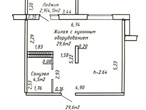 Готова квартира в новому будинку в Гомелі. Євродвушка або повноцінна однушка з кухнею - 37м2. Будинок зданий у 2022 р. — Пошуковик нерухомості від забудовників і власників GEOLN.COM. Фото 2
