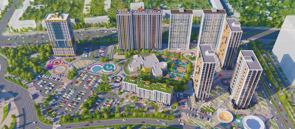 Real estate in RC Minsk World, Southern Europe Quarter — look at the real estate search engine GEOLN.COM. Photo 1