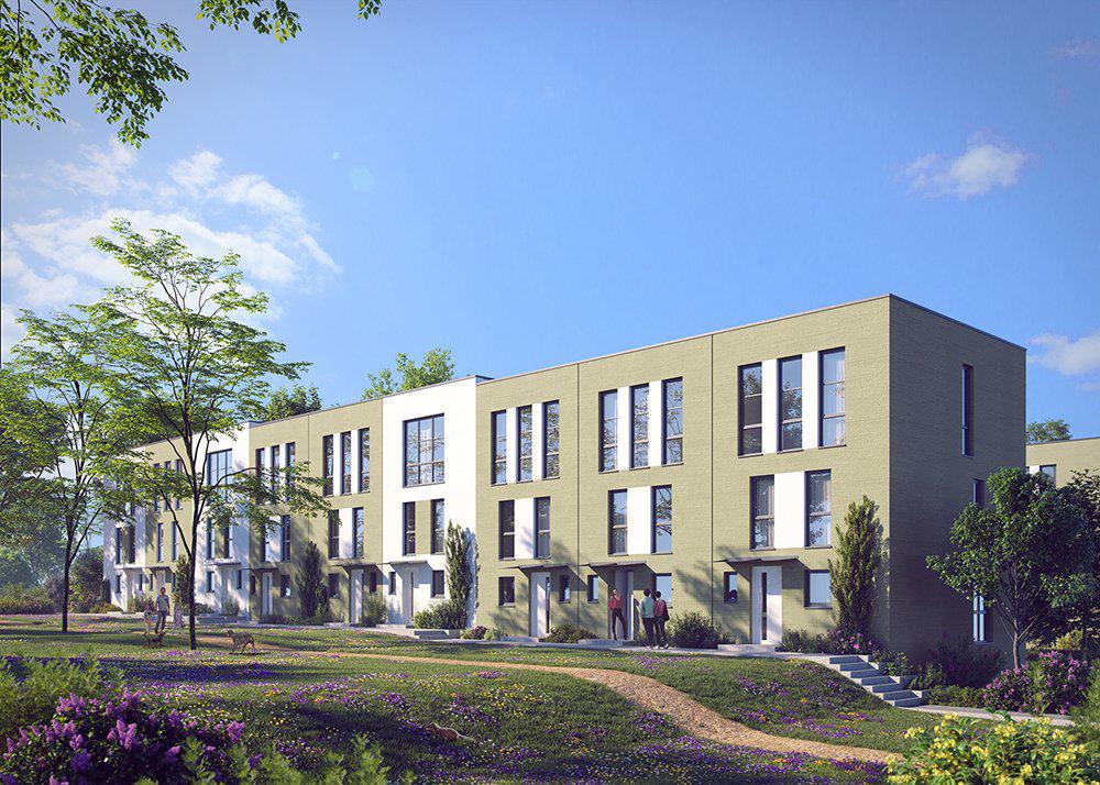 房地产在 Townhouses Cube und Cube Plus Brandlberg Regensburg — look at the real estate search engine GEOLN.COM. 照片 1