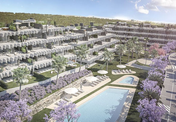 شقة 3 غرف نوم بمساحة 121 متر مربع في نيو جولدن مايل ، إسبانيا