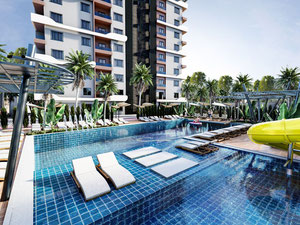 公寓 1 卧室 40 平方米，位于土耳其阿拉尼亚 — 来自开发商和业主的房地产搜索引擎 GEOLN.COM. 照片 4