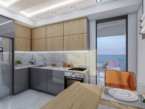 2 卧室公寓 121 平方米，位于土耳其阿拉尼亚 — 来自开发商和业主的房地产搜索引擎 GEOLN.COM. 照片 9