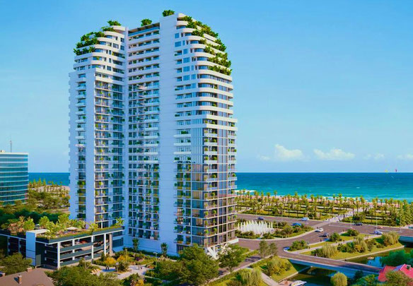 Sprzedaje się wyposażone studio z widokiem na morze w kompleksie klasy biznesowej „Steps”