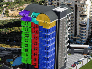 公寓 1 卧室 93 平方米，位于土耳其阿拉尼亚 — 来自开发商和业主的房地产搜索引擎 GEOLN.COM. 照片 13