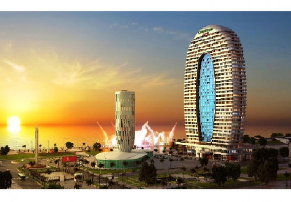 იყიდება 1 ოთახიანი ბინა ქორთიარდ მარიოტში ბათუმში.