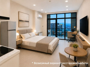 Продается студия в 10 минутах от моря с шикарным видом на горы! — Поисковик недвижимости от застройщиков и собственников GEOLN.COM. Фото 7