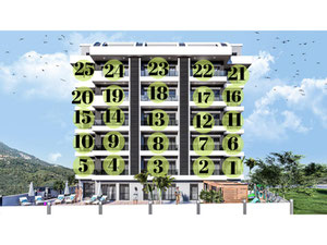 公寓 1 卧室 44 平方米，位于土耳其阿拉尼亚 — 来自开发商和业主的房地产搜索引擎 GEOLN.COM. 照片 17