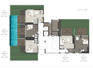 公寓 1 卧室 48 平方米，位于土耳其阿拉尼亚 — 来自开发商和业主的房地产搜索引擎 GEOLN.COM. 照片 12