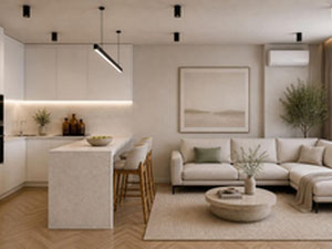 Zum Verkauf steht eine 3-Zimmer-Wohnung in der Intourist Residence — Immobilien-Suchservice von Bauträgern und Eigentümern GEOLN.COM. Foto 3