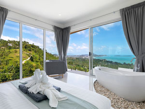 პრემიუმ 4 საძინებელი აუზის ვილა ოკეანისა და მთების ხედებით — უძრავი ქონების ყიდვა და მფლო ბელებისგან GEOLN.COM. ფოტო 43