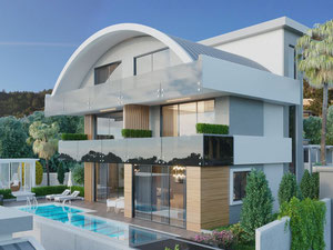 Villa 5 bedrooms 300 m² in Alanya, Turkey — Find off-plan property or real estate resale directly from developers and owners GEOLN.COM. Photo 3