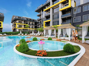 公寓 1 卧室 58 平方米，位于土耳其阿拉尼亚 — 来自开发商和业主的房地产搜索引擎 GEOLN.COM. 照片 4