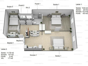 Węgry. Budapeszt. Mieszkanie po remoncie, 86m2. — Wyszukiwarka nieruchomości od deweloperów i właścicieli GEOLN.COM. Zdjęcie 15