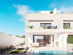 Townhouse 3 bedrooms 151 m² in San Pedro del Pinatar, Spain — Find off-plan property or real estate resale directly from developers and owners GEOLN.COM. Photo 2