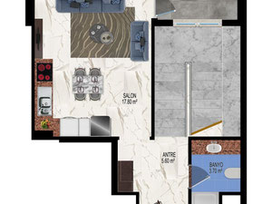 ბინა 1 ოთახიანი 55 მ² ალანიაში, თურქეთი — უძრავი ქონების ყიდვა და მფლო ბელებისგან GEOLN.COM. ფოტო 39