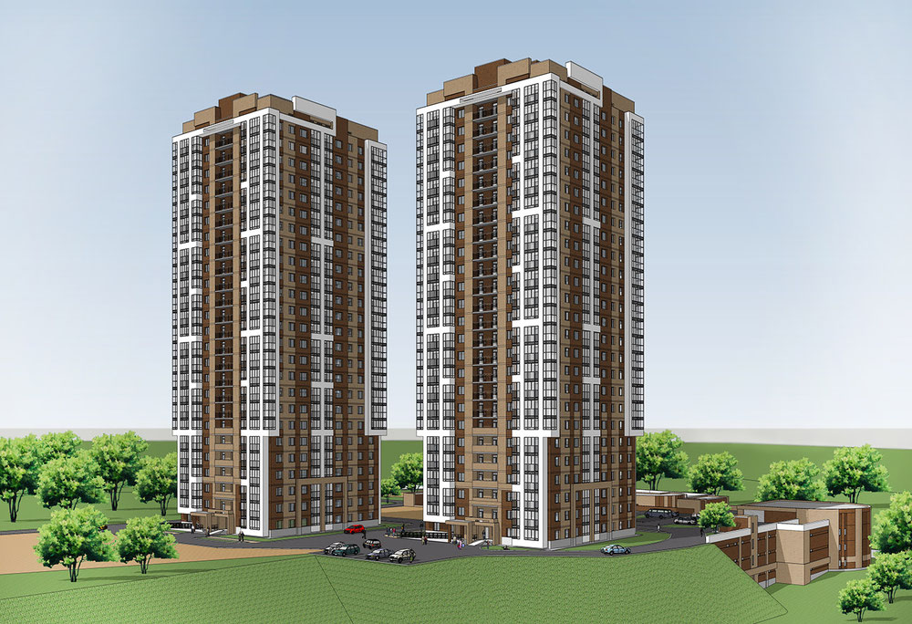 房地产在 Residential complex on the street Vybornaya — look at the real estate search engine GEOLN.COM. 照片 1