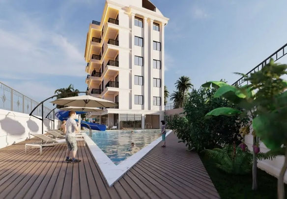 Dúplex 2 habitaciones 125 m² en Alanya