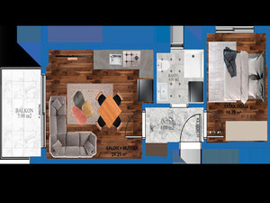 Apartment 1 bedroom 50 m² in Alanya, Turkey — Find off-plan property or real estate resale directly from developers and owners GEOLN.COM. Photo 27