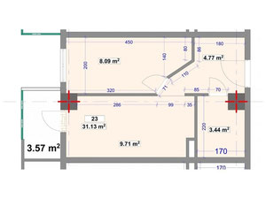 იყიდება 1 ოთახიანი ბინა — უძრავი ქონების ყიდვა და მფლო ბელებისგან GEOLN.COM. ფოტო 5