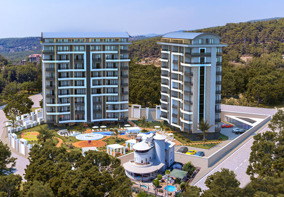 Piso 1 habitación 50 m² en Alanya