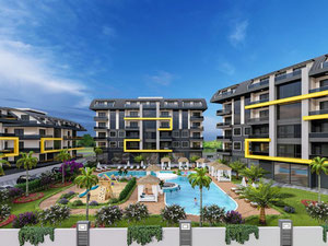 公寓 1 卧室 58 平方米，位于土耳其阿拉尼亚 — 来自开发商和业主的房地产搜索引擎 GEOLN.COM. 照片 2