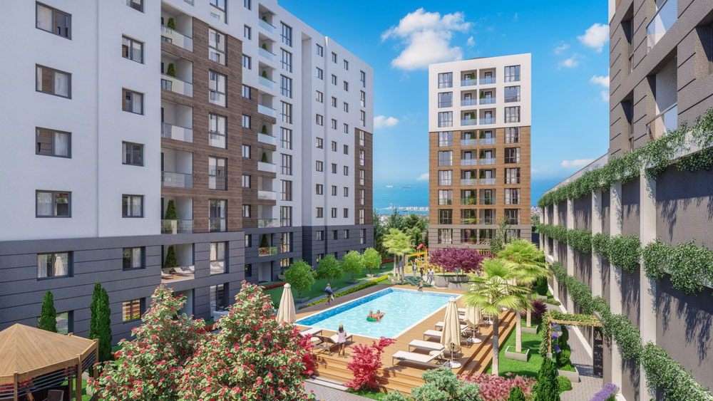 Turquía. Estambul. Apartamento de 91m2 en un nuevo complejo residencial en el distrito de Pendik — Encuentre propiedades fuera del plan o reventa de bienes inmuebles directamente de desarrolladores y propietarios GEOLN.COM. Foto 1