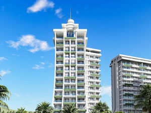 公寓 55 平方米，位于土耳其阿拉尼亚 — 来自开发商和业主的房地产搜索引擎 GEOLN.COM. 照片 3