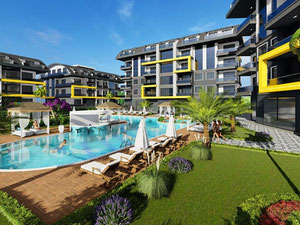 公寓 1 卧室 58 平方米，位于土耳其阿拉尼亚 — 来自开发商和业主的房地产搜索引擎 GEOLN.COM. 照片 7