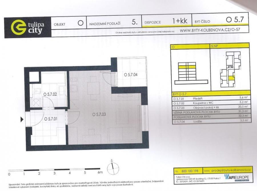 דירה בצ'כיה, פראג, מכירת Vysočany — חיפוש נדל"ן מפרטי ומקבלן GEOLN.COM. תמונה 1