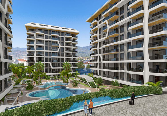 Piso 1 habitación 58 m² en Alanya