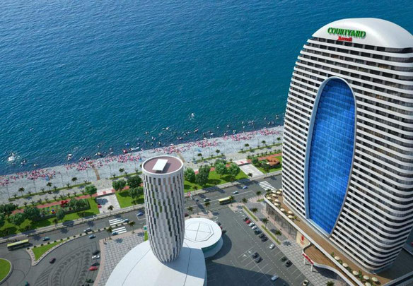 דירת 2 חדרים למכירה בקוטיארד מריוט באטומי.