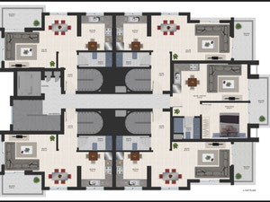 ბინა 1 ოთახიანი 51 მ² ალანიაში, თურქეთი — უძრავი ქონების ყიდვა და მფლო ბელებისგან GEOLN.COM. ფოტო 22