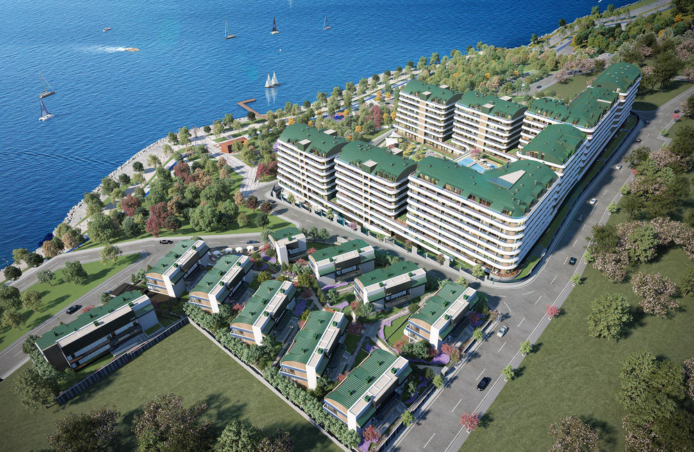 房地产在 CCT 250 / Apartments with Sea-view next to Lake Buyukcekmece — look at the real estate search engine GEOLN.COM. 照片 1