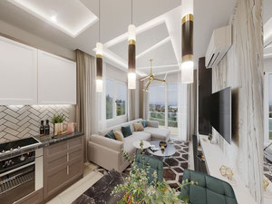 公寓 1 卧室 40 平方米，位于土耳其阿拉尼亚 — 来自开发商和业主的房地产搜索引擎 GEOLN.COM. 照片 40