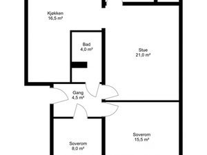 Moderne 3-Zimmer-Eckwohnung im beliebten Tyholt. Gute Sonnen- und Aussichtsmöglichkeiten. Parkmöglichkeiten. Küche von 2019. — Immobilien-Suchservice von Bauträgern und Eigentümern GEOLN.COM. Foto 3