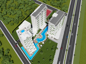 公寓 55 平方米，位于土耳其阿拉尼亚 — 来自开发商和业主的房地产搜索引擎 GEOLN.COM. 照片 32