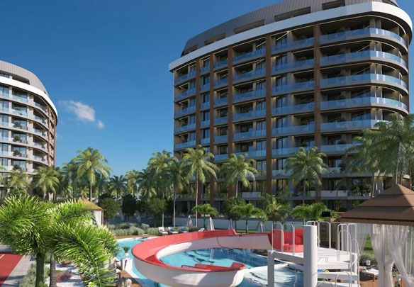 Апартаменти 1 спальня 54 м² в Аланії, Туреччина