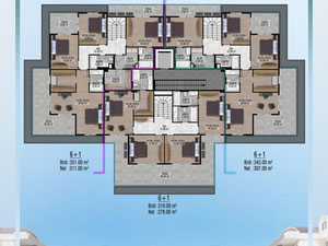 公寓 3 间卧室 170 平方米，位于土耳其阿拉尼亚 — 来自开发商和业主的房地产搜索引擎 GEOLN.COM. 照片 18